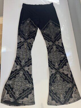 Statement Flair Pants with Rhinestones:  One of a Kind